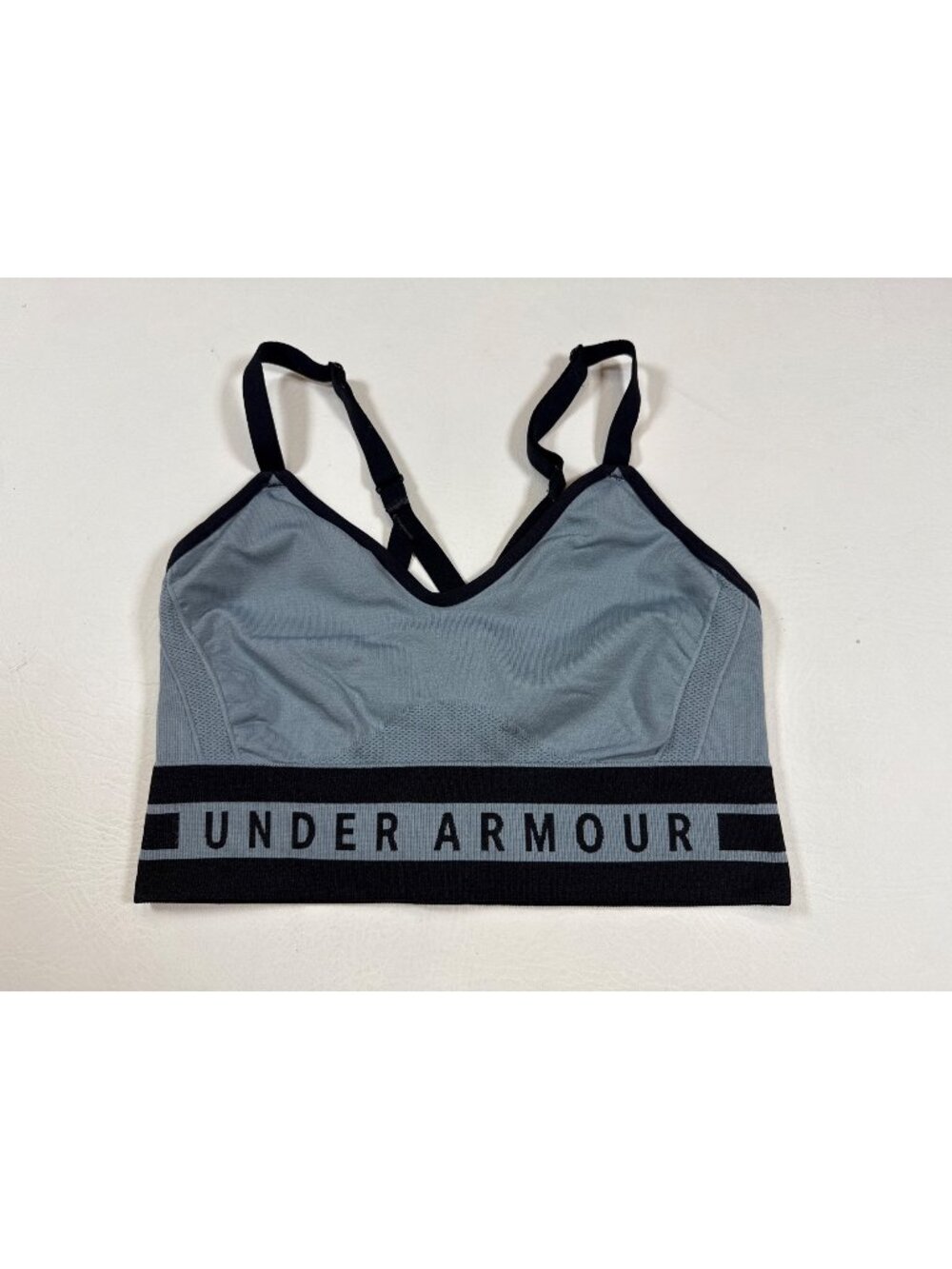 Under Armour Womens Gray & Black Medium Compression Sports Bra (PP572)